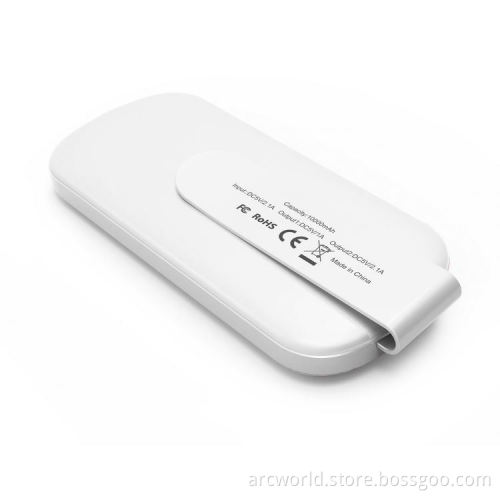 AWC945 2017 new design fashion protable charger 3000 5000 10000 mah 2.1a output clip power bank
